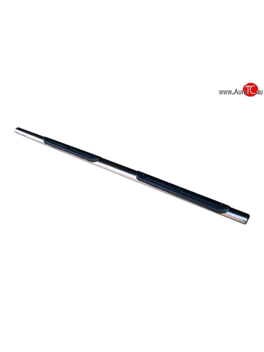 Защита порогов для ног из овальной трубы диаметром 75x42 мм с пластиковыми накладками (Sport & Style) Russtal Volkswagen Tiguan NF рестайлинг (2011-2017)