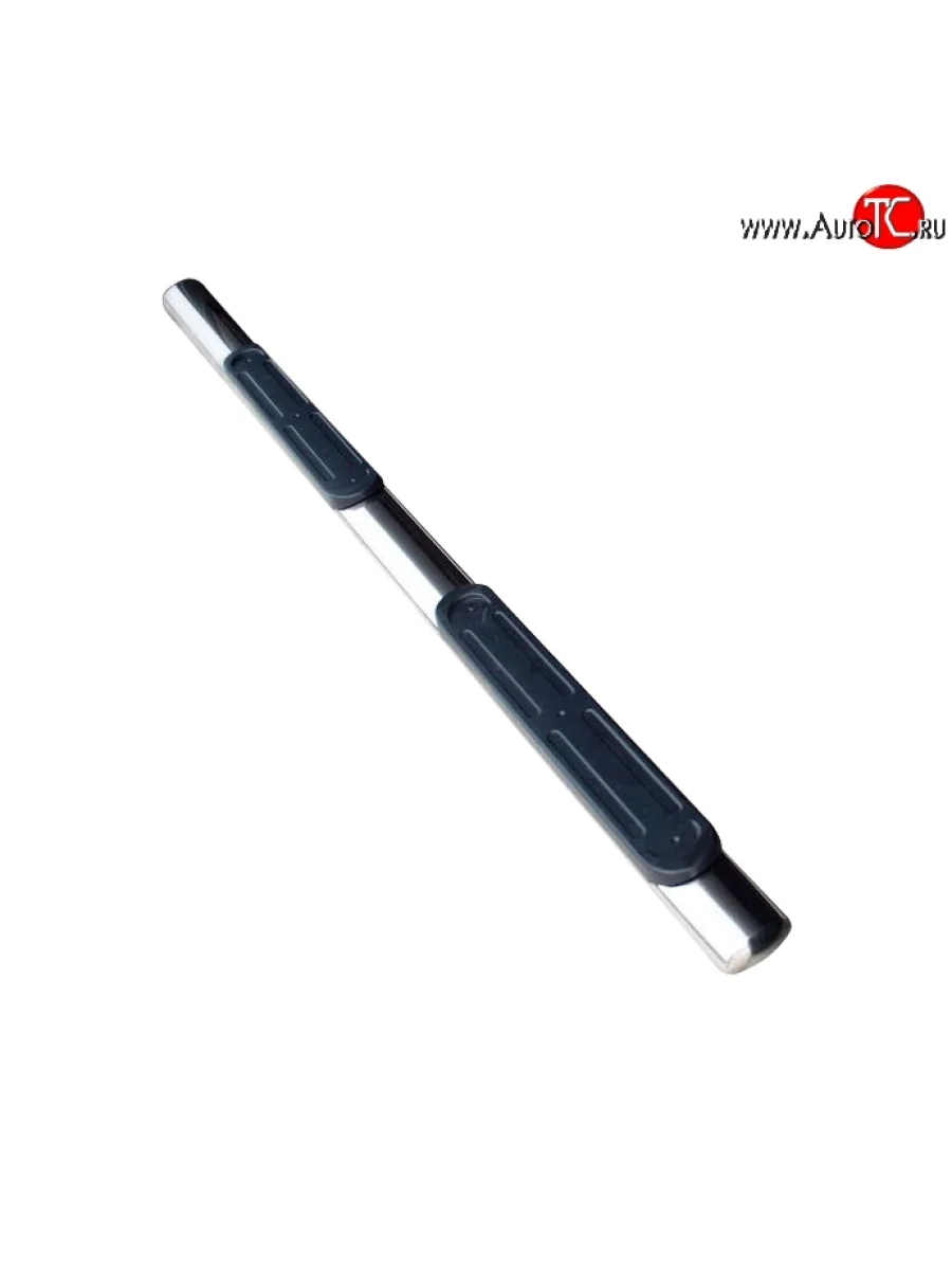 Защита порогов для ног из овальной трубы диаметром 75x42 мм с пластиковыми накладками Russtal Honda CR-V RE1,RE2,RE3,RE4,RE5,RE7 дорестайлинг (2007-2010)  в Керчи Республика Крым