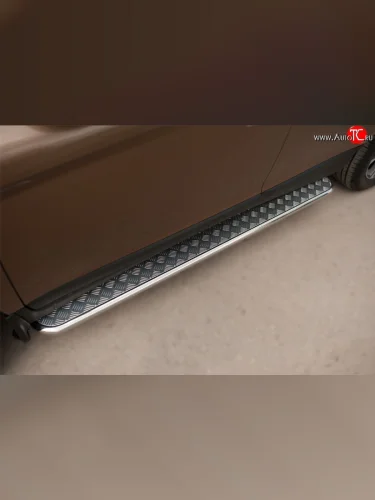 Широкая защита порогов SLITKOFF Toyota RAV4  XA30 (2003-2010) 5 дв. удлиненный дорестайлинг, 5 дв. удлиненный 1-ый рестайлинг