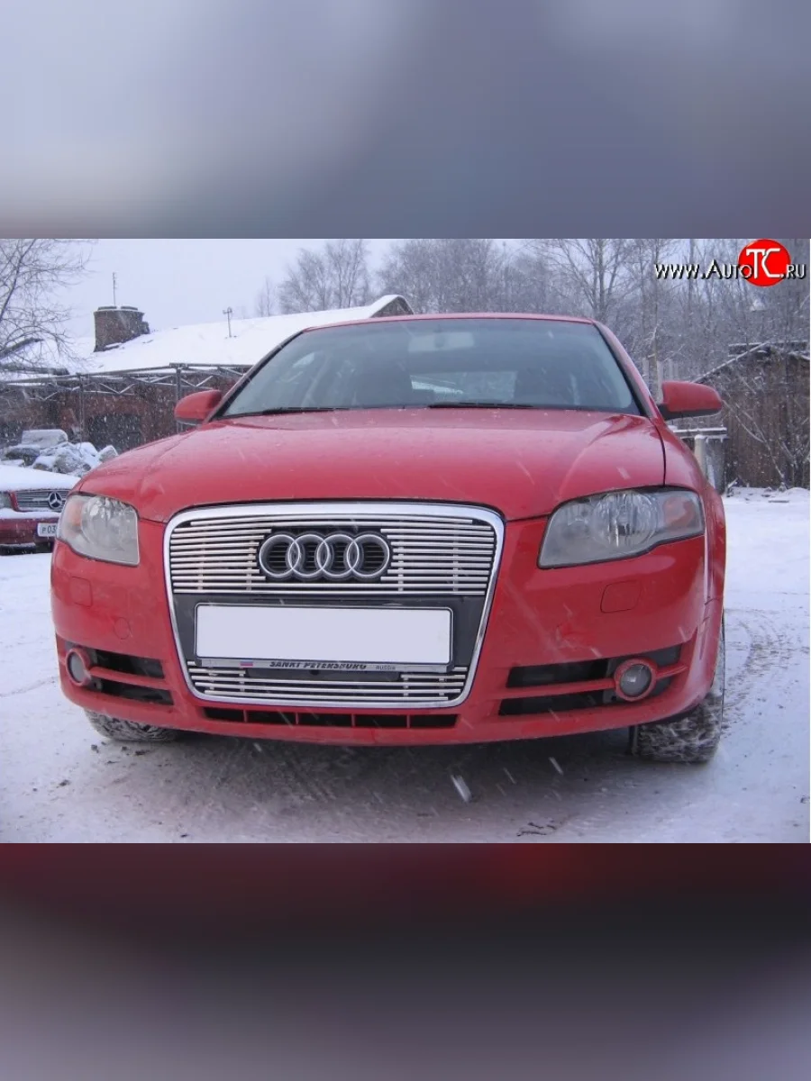 Декоративная вставка воздухозаборника Berkut Audi A4 B7 седан (2004-2008)  в Керчи Республика Крым