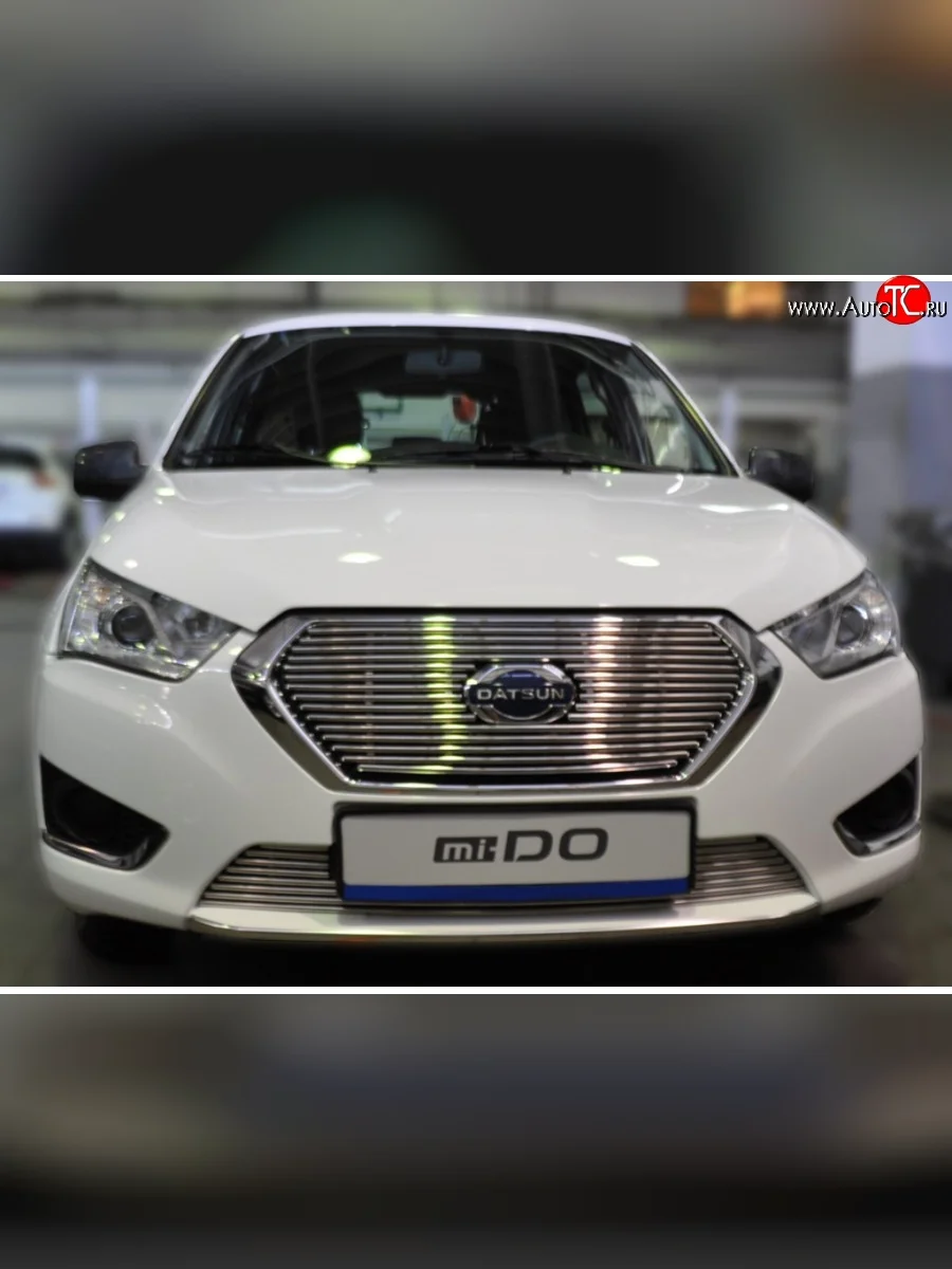 Декоративная вставка воздухозаборника Berkut Datsun mi-DO хэтчбэк (2014-2021)  с доставкой в г. Керчь