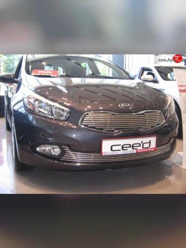 Декоративная вставка воздухозаборника Berkut KIA Ceed 1 ED рестайлинг, хэтчбэк 5 дв. (2010-2012)