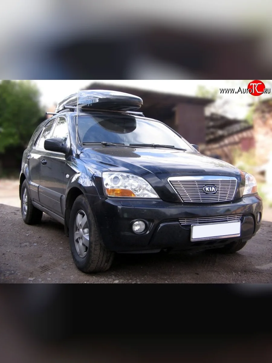 Декоративная вставка воздухозаборника Berkut KIA Sorento BL рестайлинг (2006-2010)  с доставкой в г. Пермь