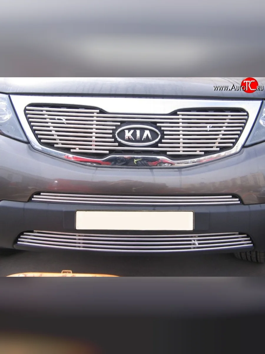 Декоративная вставка воздухозаборника Berkut KIA Sorento XM дорестайлинг (2009-2012)  в Керчи Республика Крым