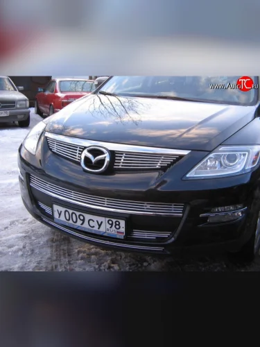 Декоративная вставка воздухозаборника Berkut Mazda CX-9 TB дорестайлинг (2007-2009)