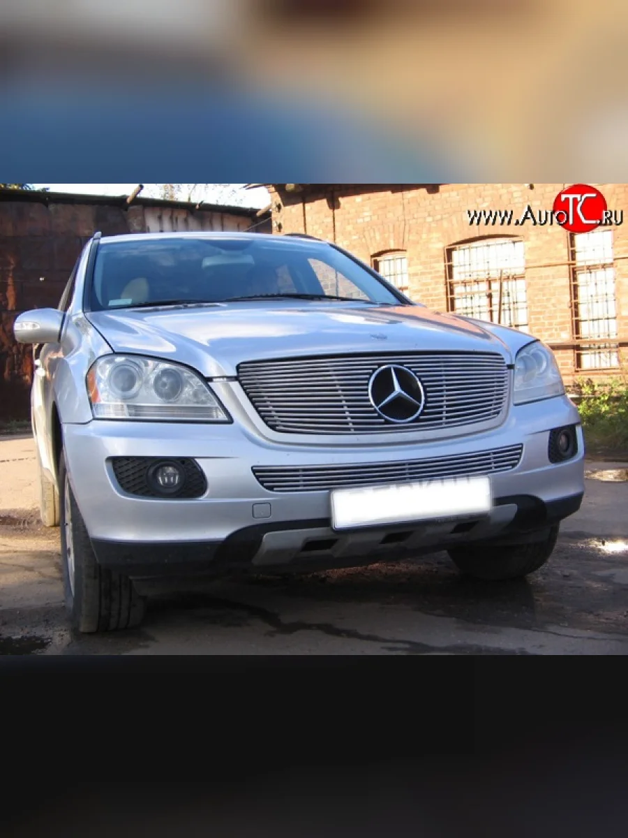 Декоративная вставка воздухозаборника Berkut Mercedes-Benz ML class W164 дорестайлинг (2005-2008)  в Керчи Республика Крым