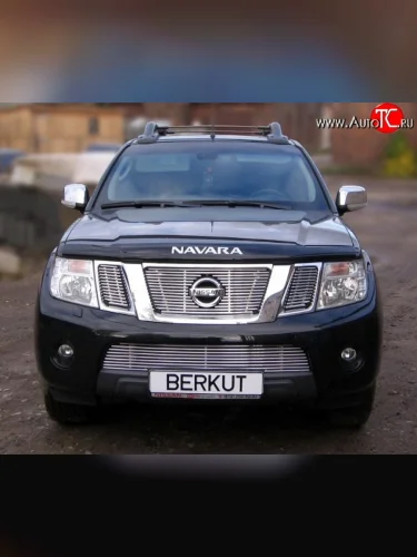 Декоративная вставка воздухозаборника (рестайлинг) Berkut Nissan Pathfinder R51 рестайлинг (2009-2014)