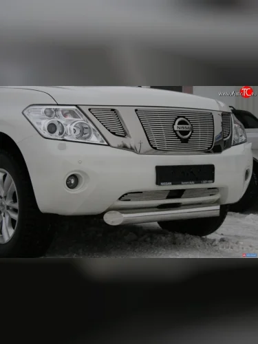 Декоративная вставка воздухозаборника Berkut Nissan Patrol 6 Y62 дорестайлинг (2010-2014)