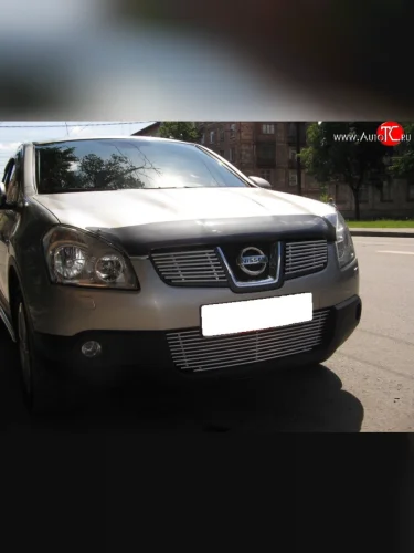 Декоративная вставка воздухозаборника Berkut Nissan Qashqai 1 J10 дорестайлинг (2007-2010)