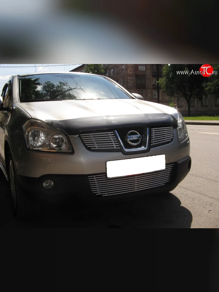 Декоративная вставка воздухозаборника Berkut Nissan Qashqai 1 J10 дорестайлинг (2007-2010)  в Керчи Республика Крым