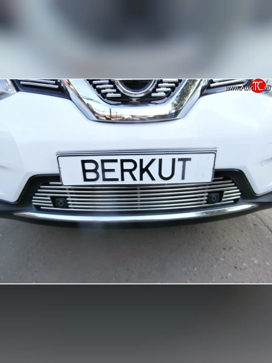 Декоративная вставка воздухозаборника Berkut Nissan X-trail 2 T31 рестайлинг (2010-2015)  в Самаре Самарской области