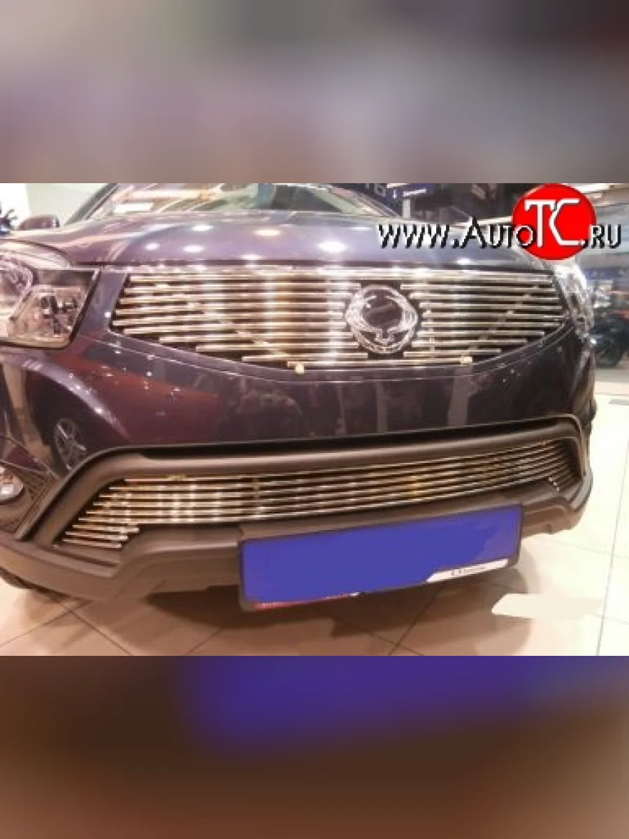 Декоративная вставка воздухозаборника Berkut SSANGYONG Actyon рестайлинг (2013-2021)  с доставкой в г. Пермь