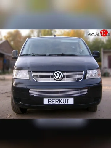 Декоративная вставка воздухозаборника Berkut Volkswagen Transporter T5 дорестайлинг (2003-2009)