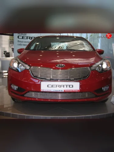Декоративная вставка решетки радиатора Berkut KIA Cerato 3 YD дорестайлинг седан (2013-2016)