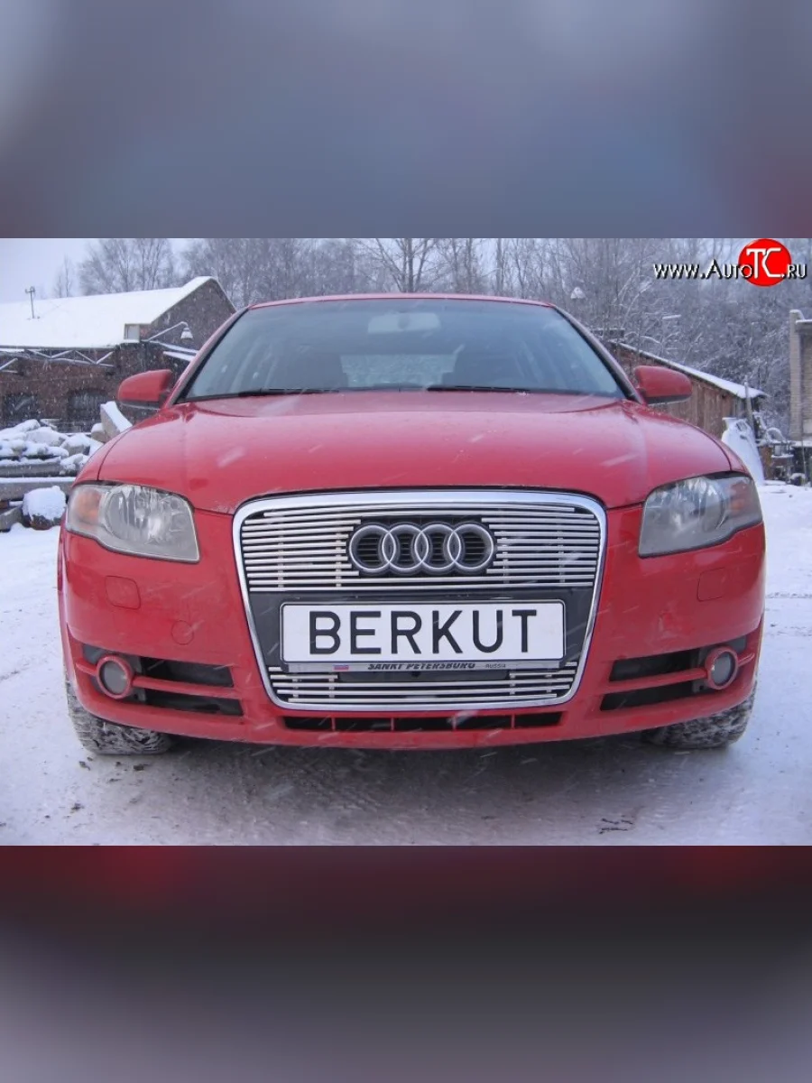 Декоративная вставка решетки радиатора Berkut Audi A4 B7 седан (2004-2008)  с доставкой в г. Керчь