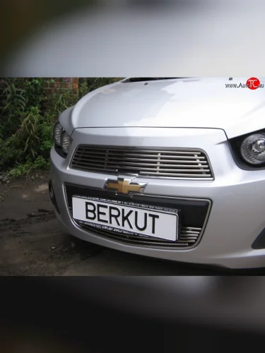 Декоративная вставка решетки радиатора Berkut Chevrolet Aveo T300 хэтчбек (2011-2015)