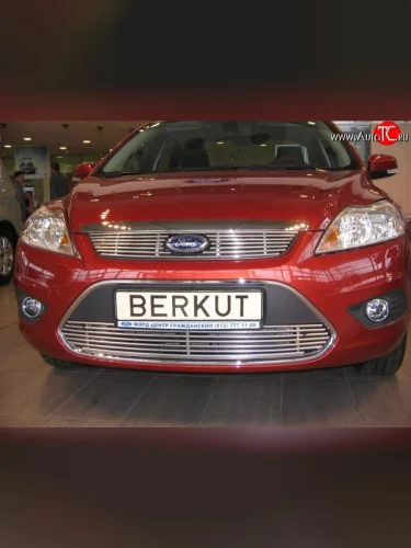Декоративная вставка решетки радиатора Berkut Ford Focus 2 хэтчбэк 3 дв. рестайлинг (2007-2011)
