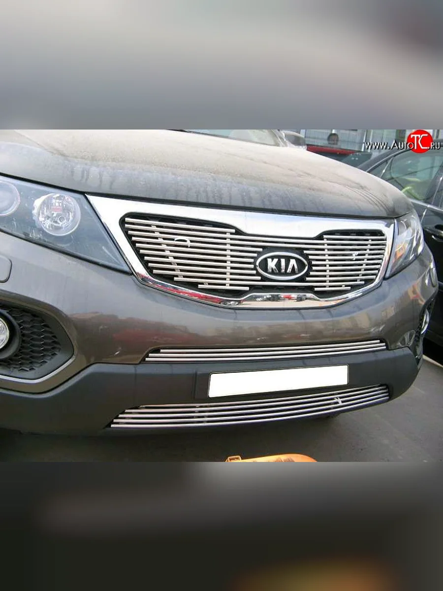 Декоративная вставка решетки радиатора XM Berkut KIA Sorento XM дорестайлинг (2009-2012)  в Керчи Республика Крым