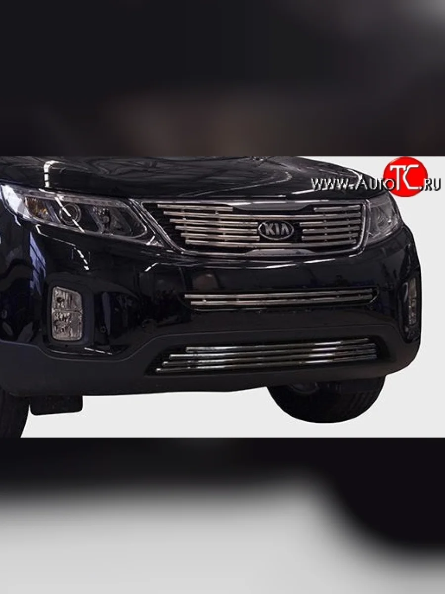 Декоративная вставка решетки радиатора XM Berkut KIA Sorento XM рестайлинг (2012-2015)  в Керчи Республика Крым