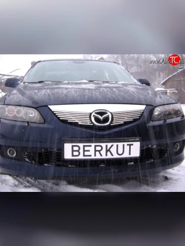 Декоративная вставка решетки радиатора Berkut Mazda 6 GG седан дорестайлинг (2002-2005)
