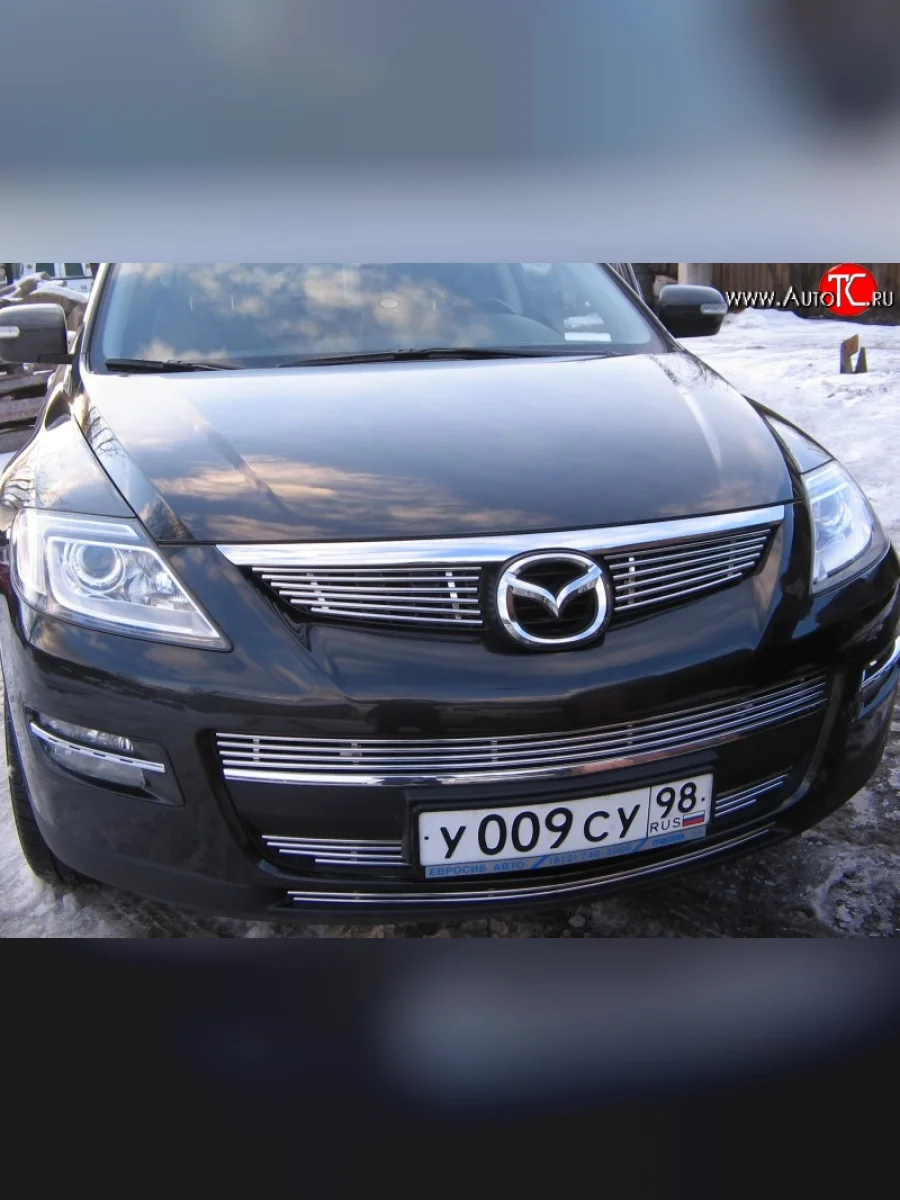Декоративная вставка решетки радиатора Berkut Mazda CX-9 TB дорестайлинг (2007-2009)  с доставкой в г. Пермь