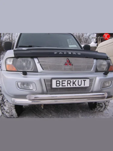 Декоративная вставка решетки радиатора Berkut Mitsubishi Pajero 3 V70 дорестайлинг (1999-2003)