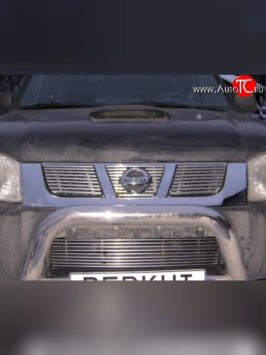 Декоративная вставка решетки радиатора Berkut Nissan Pathfinder R51 дорестайлинг (2004-2007)  в Самаре Самарской области