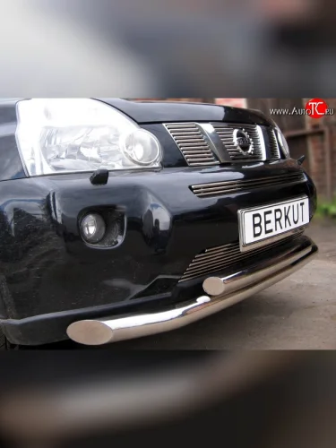 Декоративная вставка решетки радиатора T31 Berkut Nissan X-trail 2 T31 дорестайлинг (2007-2011)