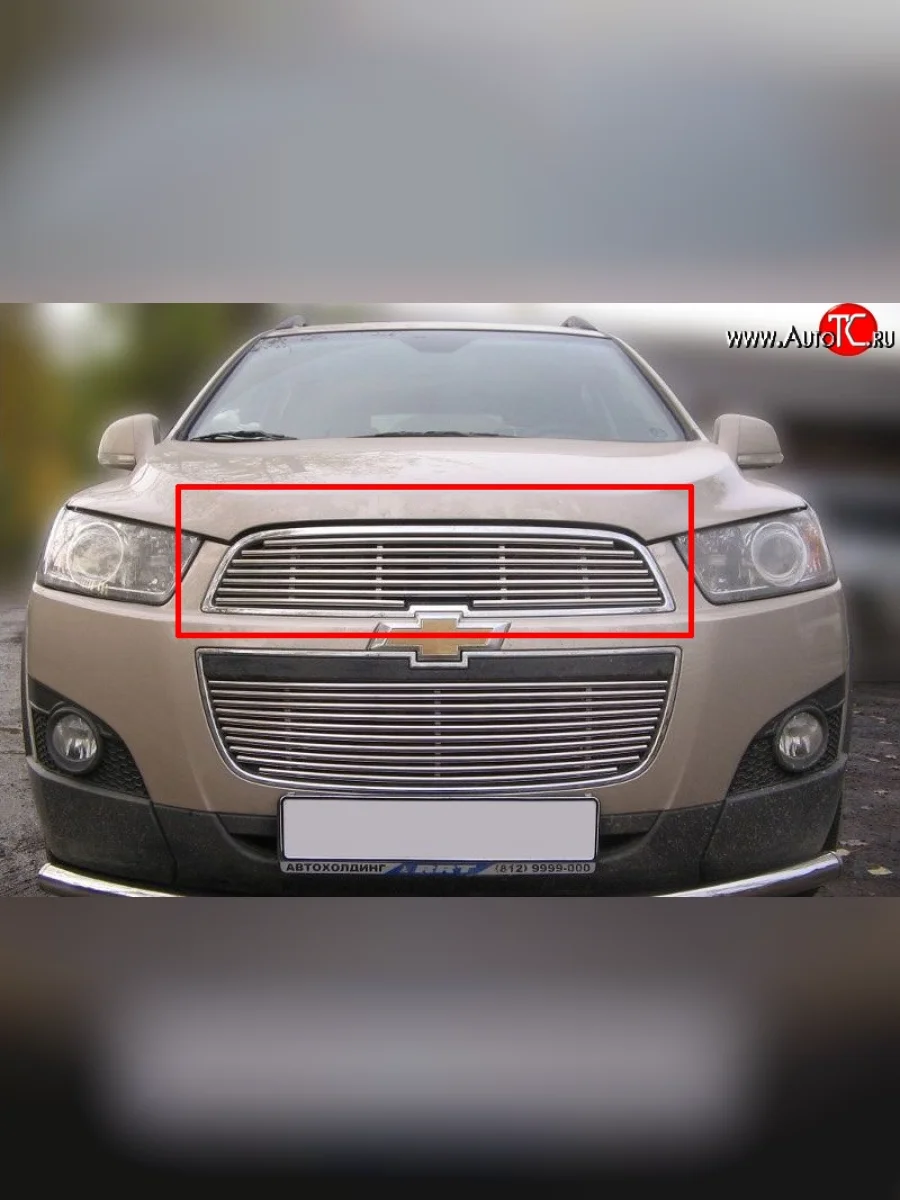 Декоративная вставка решетки радиатора Berkut Chevrolet Captiva 1-ый рестайлинг (2011-2013)  в Самаре Самарской области