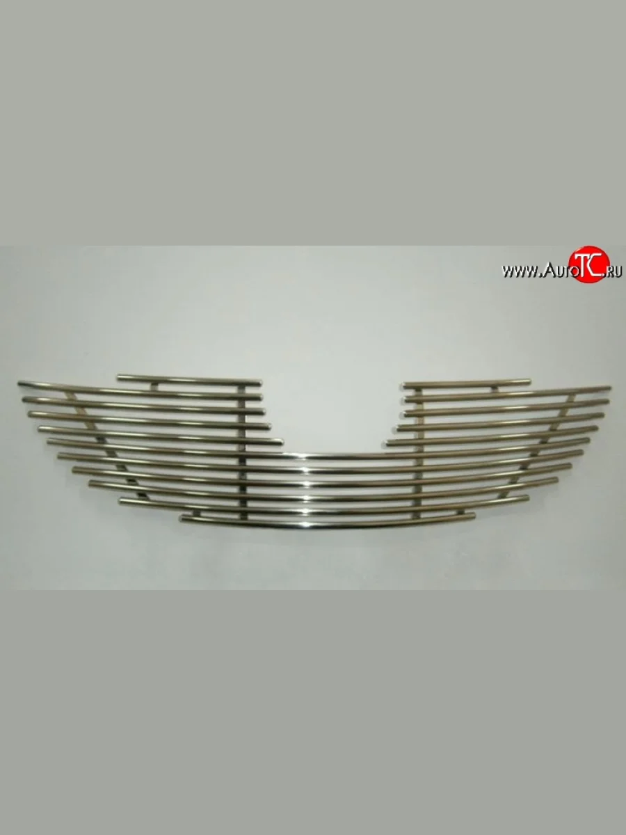 Декоративная вставка решетки радиатора (без выреза под парктроник) Berkut (d16 мм) Mazda CX-5 KE рестайлинг (2015-2017)  с доставкой в г. Керчь