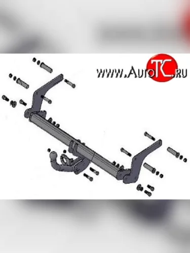 Фаркоп (4WD) Russtal Nissan Terrano D10 дорестайлинг (2013-2016)