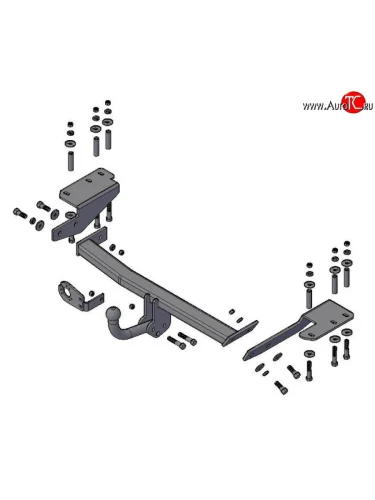 Фаркоп Russtal Volkswagen Polo Mk5 6R,6C,61 хэтчбек 5 дв. рестайлинг (2015-2020)