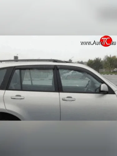 Комплект дефлекторов окон (ветровиков) 4 шт. Russtal Chery Tiggo T11 дорестайлинг (2005-2013)