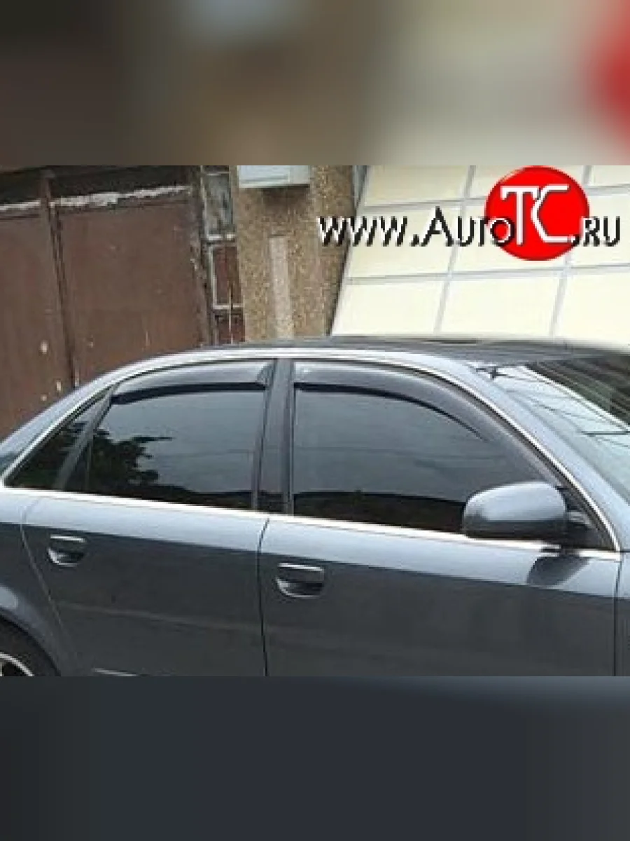 Комплект дефлекторов окон (ветровиков) 4 шт. Avant Russtal Audi A4 B6 седан (2000-2006)  в Перми Пермском крае