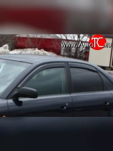 Комплект дефлекторов окон (ветровиков) 4 шт. (седан) Russtal Audi A4 B7 седан (2004-2008)