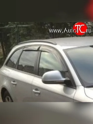 Комплект дефлекторов окон (ветровиков) 4 шт. Avant Russtal Audi A4 B8 дорестайлинг, универсал (2007-2011)