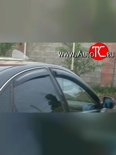 Комплект дефлекторов окон (ветровиков) 4 шт. (седан) Russtal Audi A6 C6 дорестайлинг, седан (2004-2008)