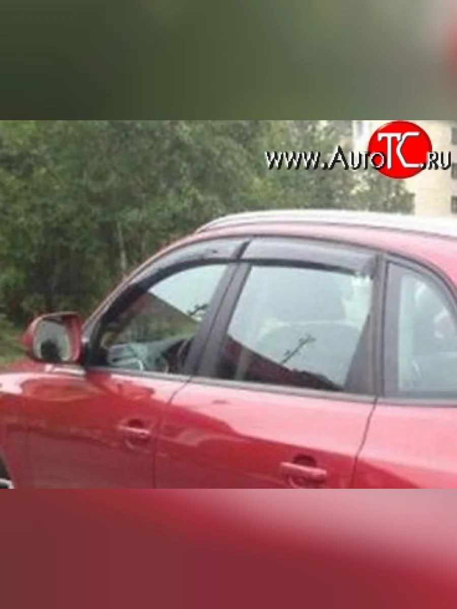 Комплект дефлекторов окон (ветровиков) 4 шт. Russtal Audi Q5 8R рестайлинг (2012-2017)  в Керчи Республика Крым