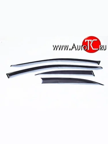 Комплект дефлекторов окон (ветровиков) 4 шт. (универсал) Russtal BMW 3 серия E46 седан дорестайлинг (1998-2001)