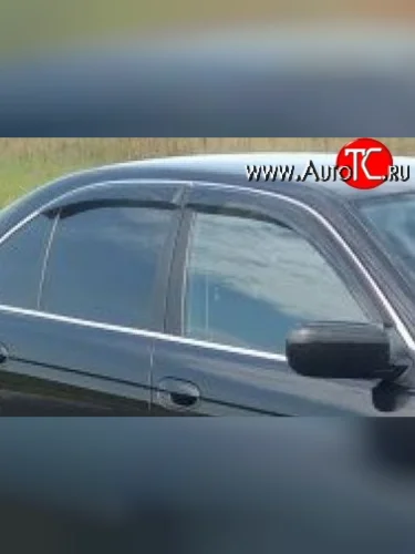 Комплект дефлекторов окон (ветровиков) 4 шт. Touring Russtal BMW 3 серия E36 седан (1990-2000)