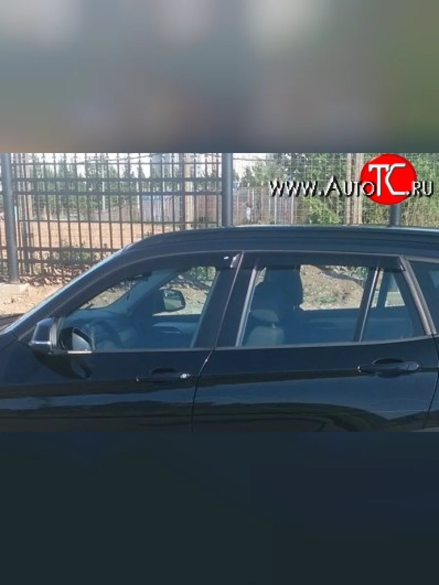 Комплект дефлекторов окон (ветровиков) 4 шт. Russtal BMW X1 E84 (2009-2015)  в Самаре Самарской области