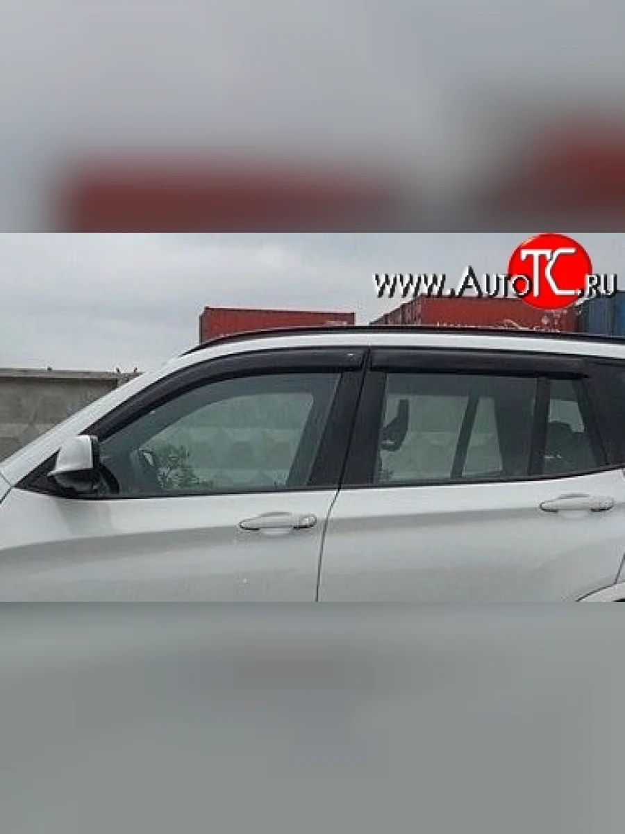 Комплект дефлекторов окон (ветровиков) 4 шт. Russtal BMW X3 F25 дорестайлинг (2010-2014)  в Самаре Самарской области