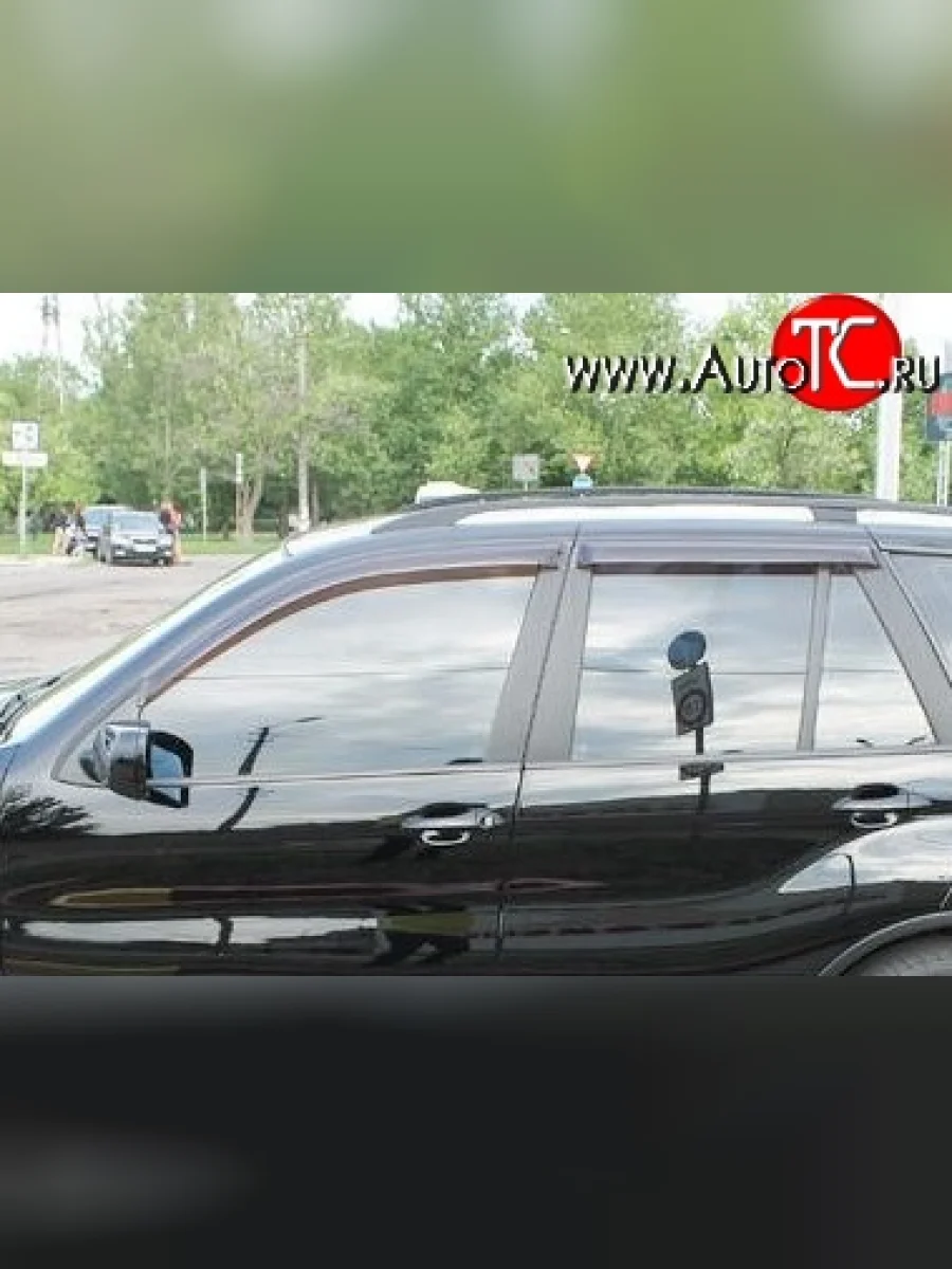 Комплект дефлекторов окон (ветровиков) 4 шт. Russtal BMW X5 E53 дорестайлинг (1999-2003)  в Самаре Самарской области