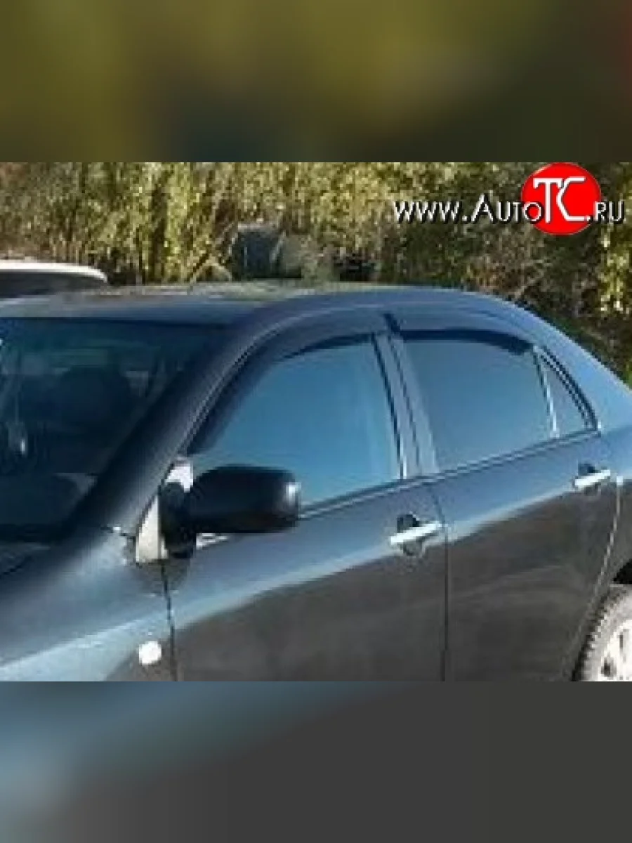 Комплект дефлекторов окон (ветровиков) 4 шт. Russtal BYD F3 седан (2005-2014)  в Самаре Самарской области