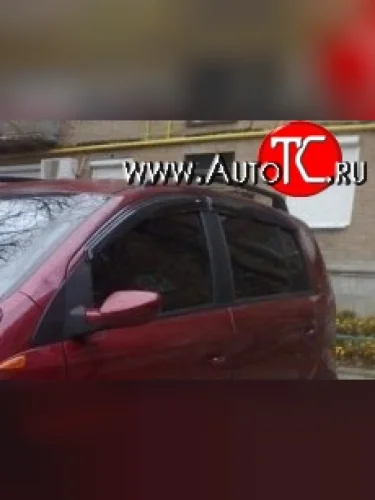 Комплект дефлекторов окон (ветровиков) 4 шт. Russtal Chery Kimo A1 хэтчбэк (2008-2014)