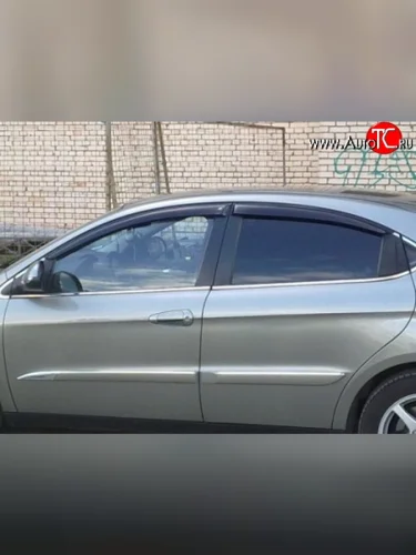Комплект дефлекторов окон (ветровиков) 4 шт. (седан) Russtal Chery M11 A3 седан (2010-2016)