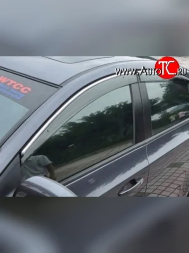 Комплект дефлекторов окон (ветровиков) 4 шт. (рестайлинг) Russtal Chery Tiggo T11 дорестайлинг (2005-2013)