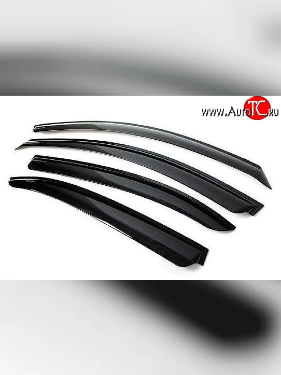 Комплект дефлекторов окон (ветровиков) 4 шт. Russtal Chevrolet Cruze J305 хэтчбек дорестайлинг (2009-2012)  в Керчи Республика Крым