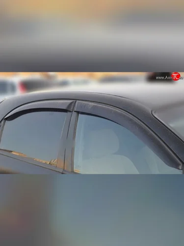 Комплект дефлекторов окон (ветровиков) 4 шт. Russtal Chevrolet Lacetti хэтчбек (2002-2013)