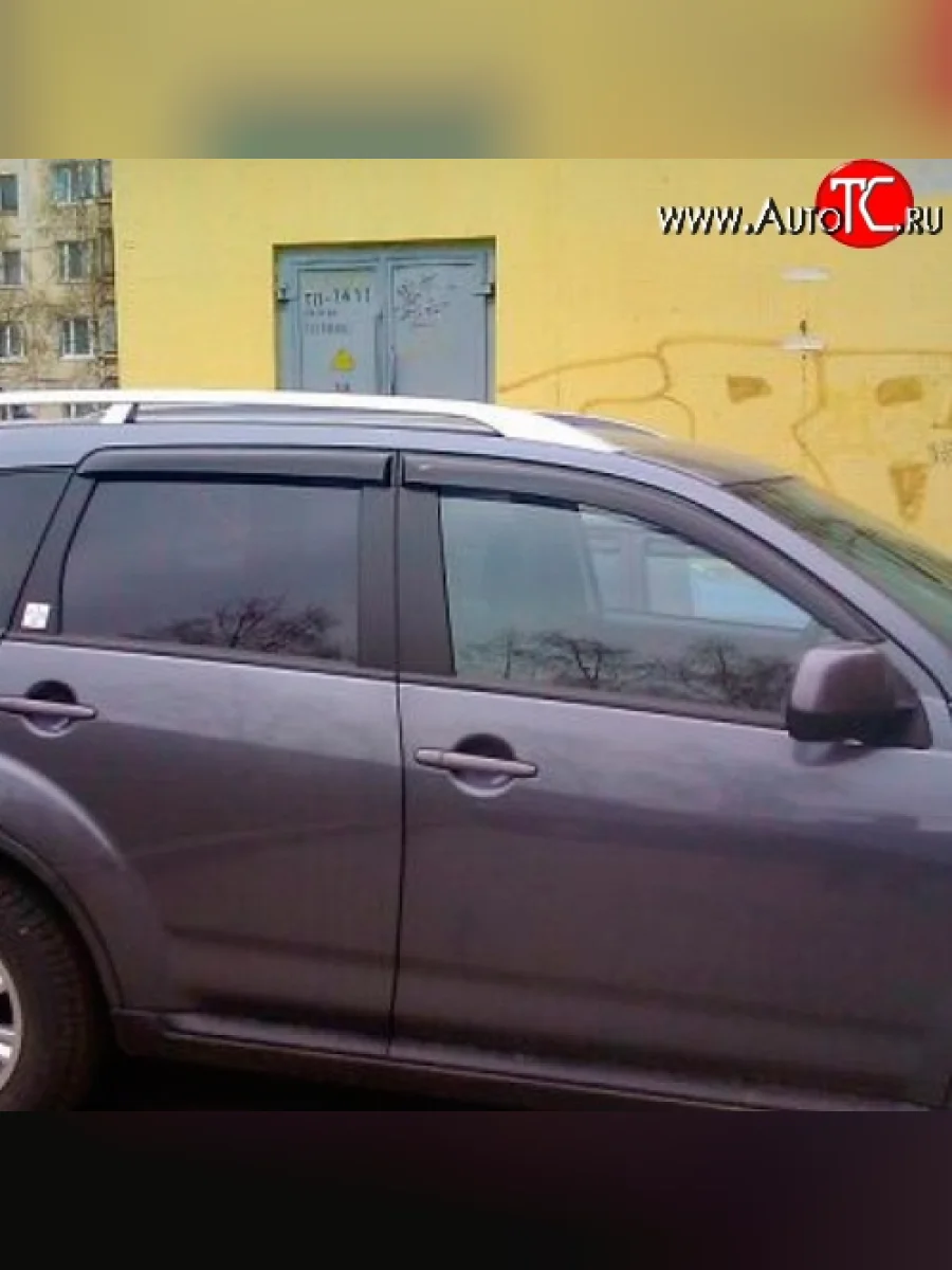Комплект дефлекторов окон (ветровиков) 4 шт. Russtal CITROEN C-crosser (2007-2012)  в Воронеже Воронежской области